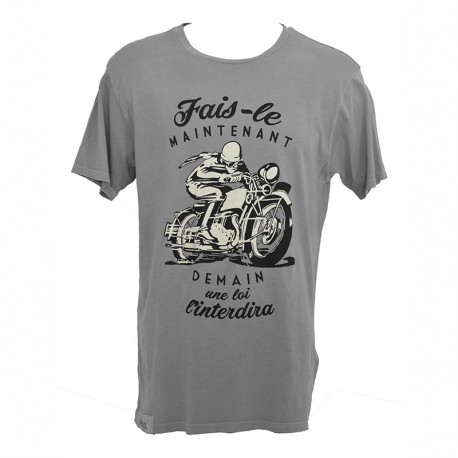 T-Shirt Fais-le maintenant - Homme - Gris