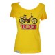 T-Shirt Peugeot 103 femme jaune