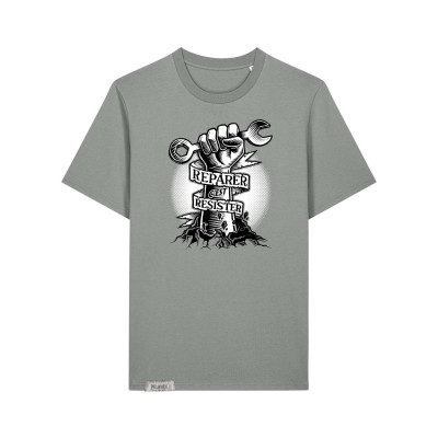 T-Shirt Réparer c'est résister - gris