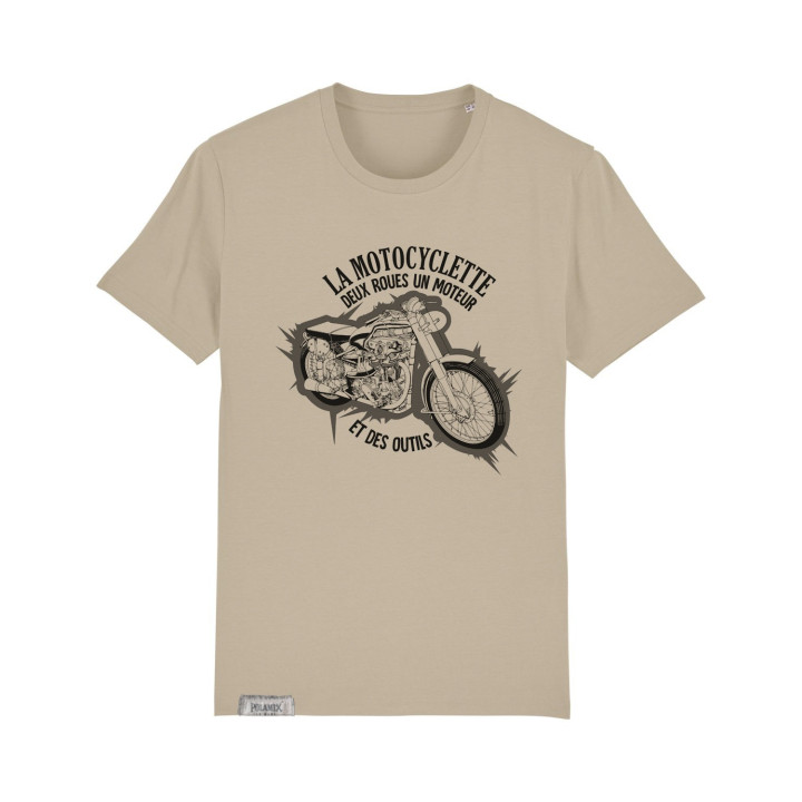 T-Shirt moto outils - sable