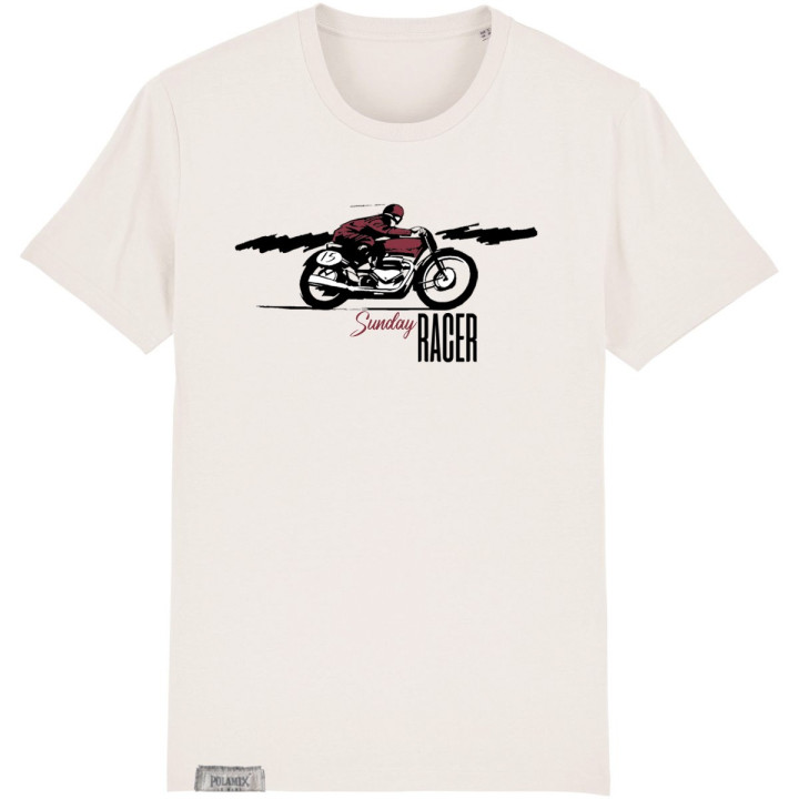 T-Shirt Sunday Racer - blanc