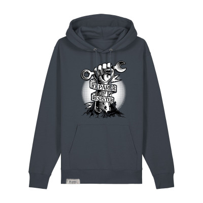 Sweat Réparer c'est résister - gris chiné